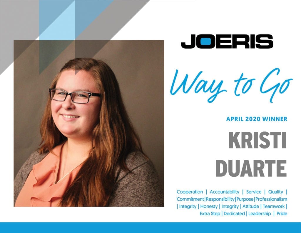 Kristi Duarte Joeris Way to Go April 2020