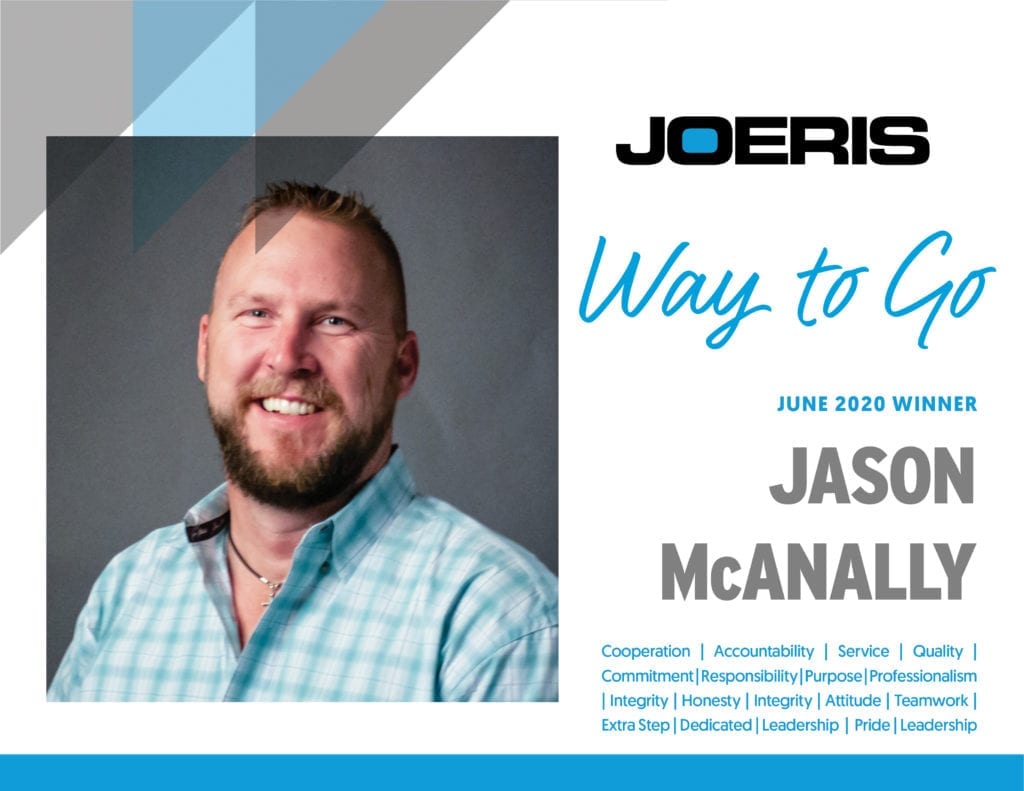 Jason McAnally Joeris Way to Go June 2020