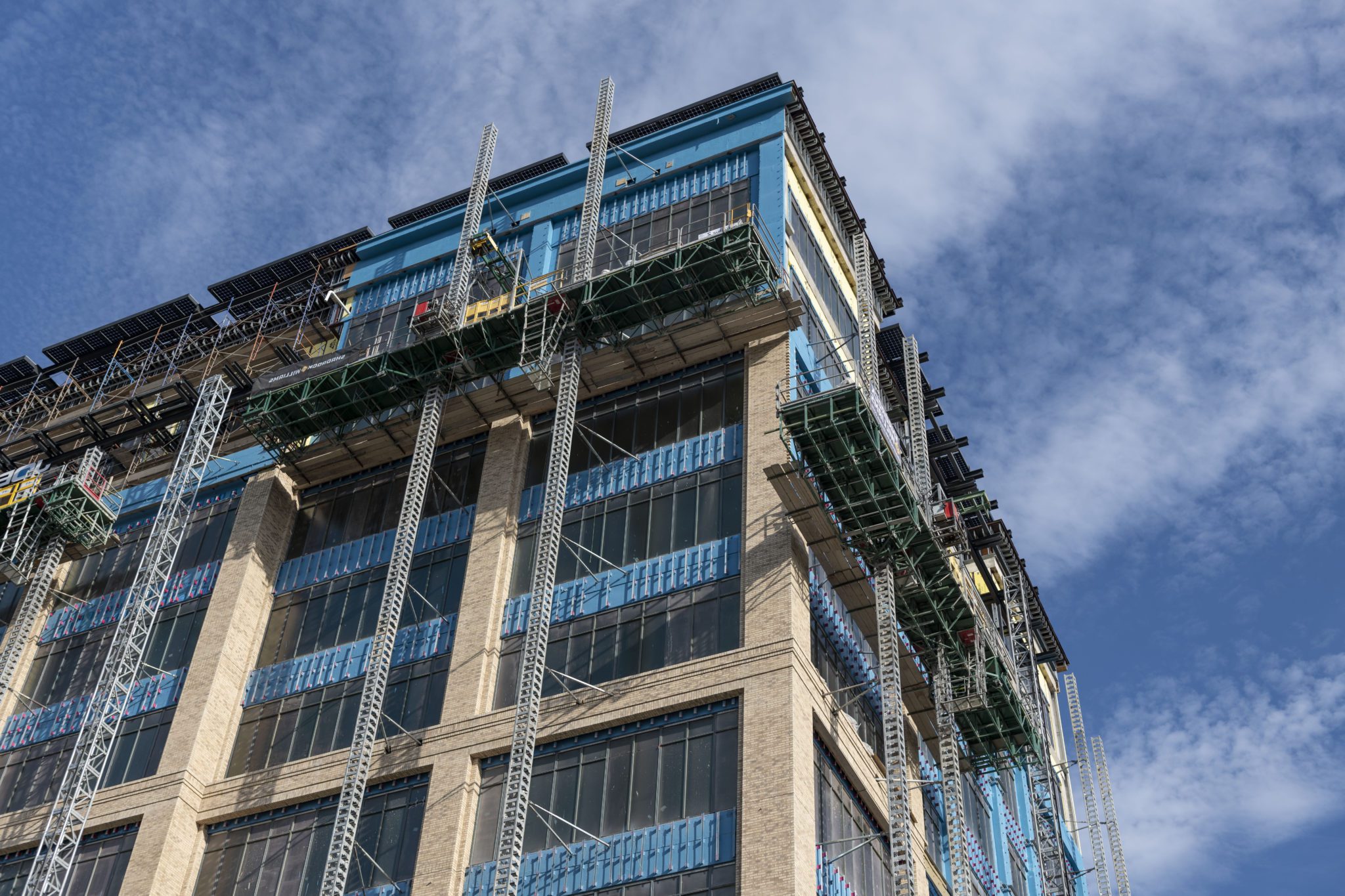 Construction in progress at The Center for Brain Health at UT Health San Antonio, showcasing the expertise and precision of a trusted general contractor at work.