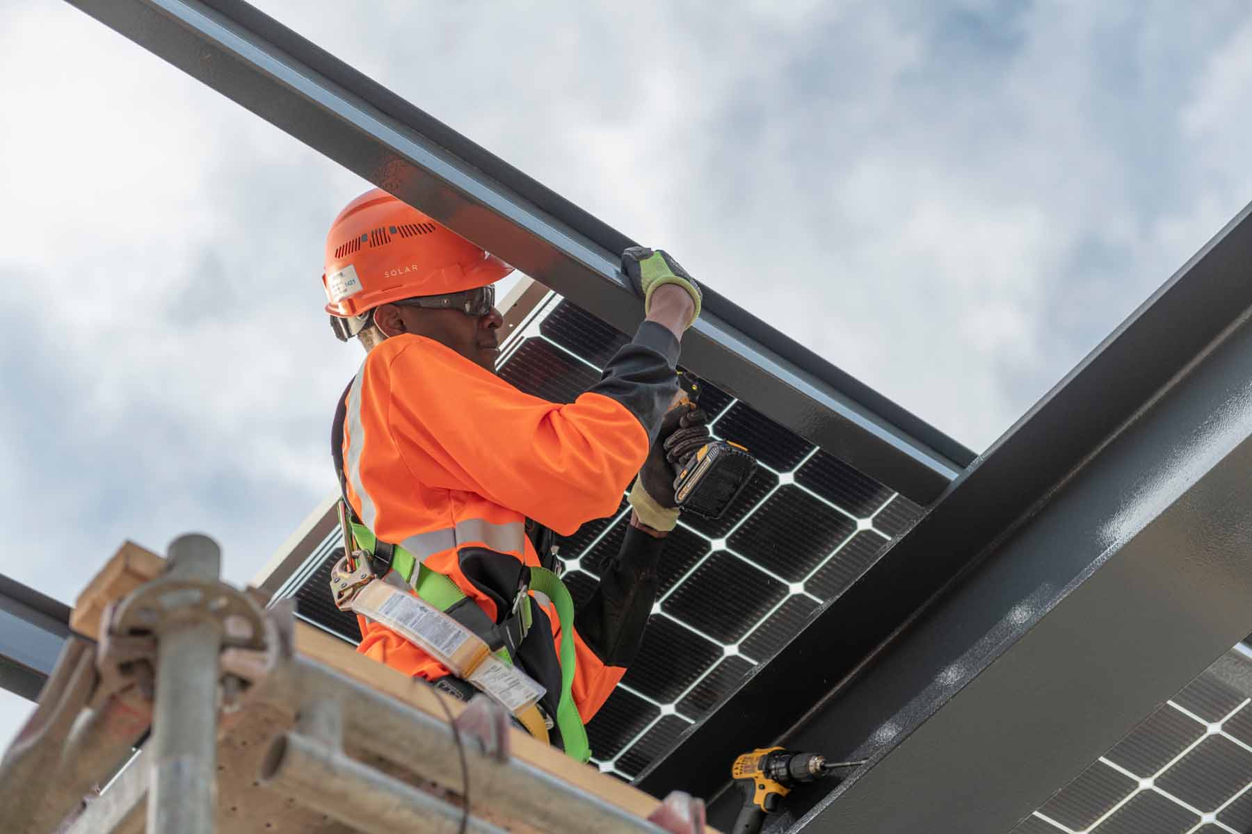 Solar Array Install Broadway Office Development