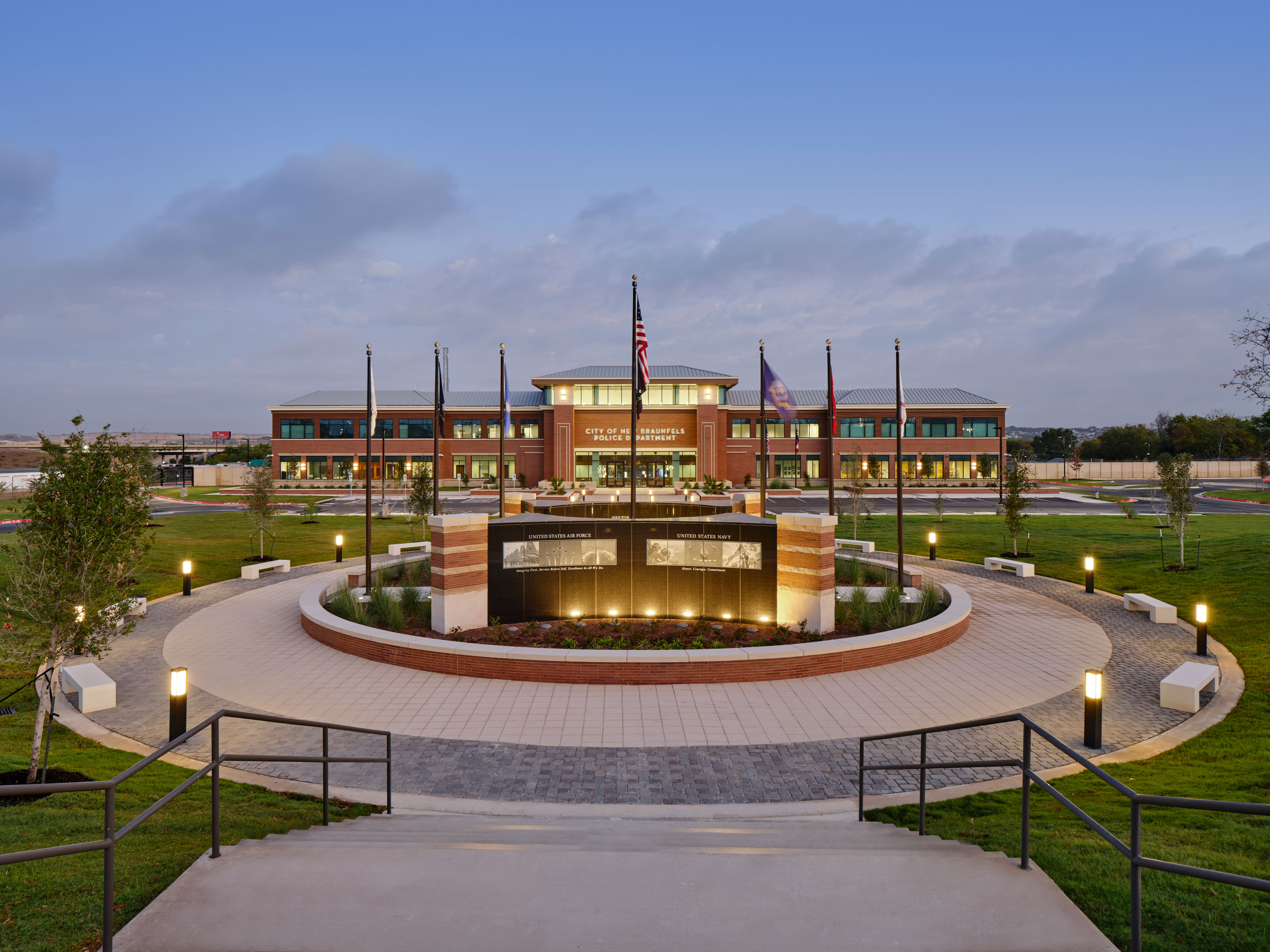 New Braunfels Police Headquarters and Veterans Memorial